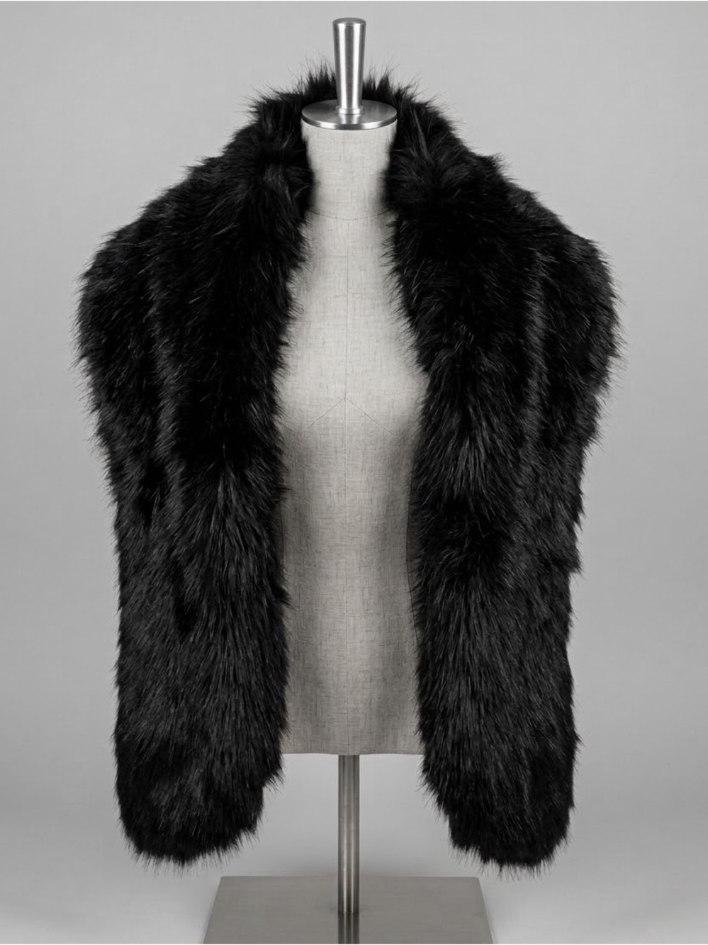 Women’s Bonwit Teller Mink Fur Scarf in Black